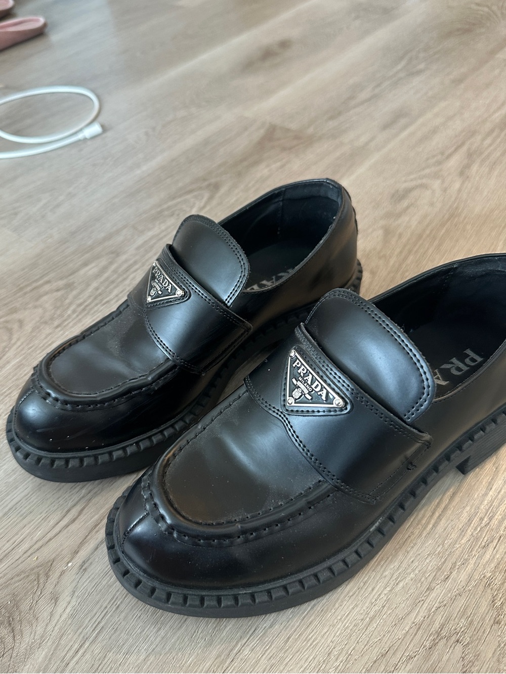 Prada women’s chunky loafers